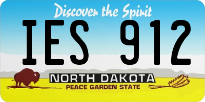 ND license plate IES912
