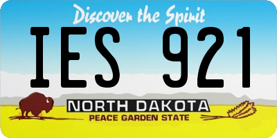 ND license plate IES921
