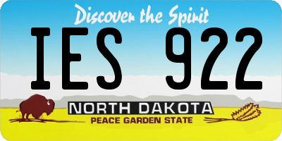 ND license plate IES922
