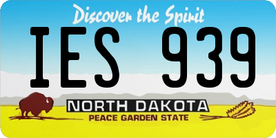 ND license plate IES939