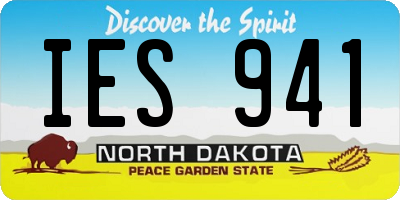 ND license plate IES941