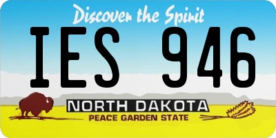 ND license plate IES946
