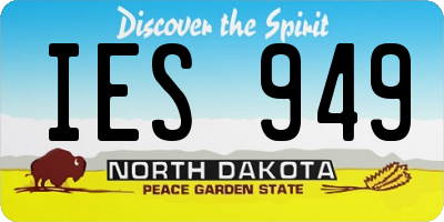 ND license plate IES949