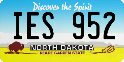 ND license plate IES952