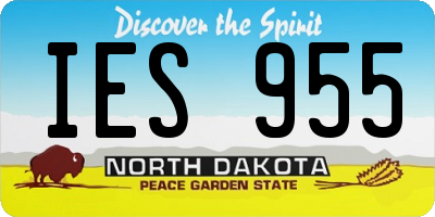 ND license plate IES955