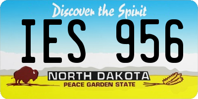 ND license plate IES956