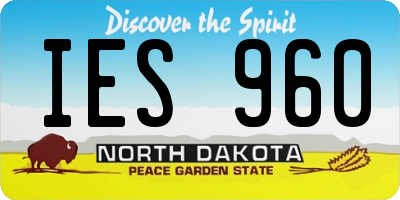 ND license plate IES960
