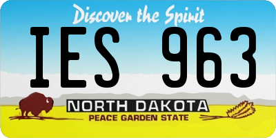 ND license plate IES963