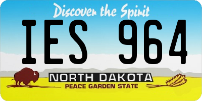ND license plate IES964