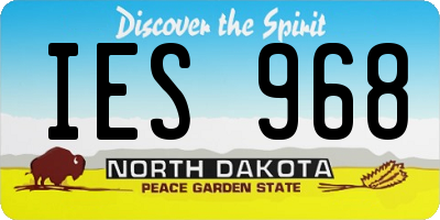 ND license plate IES968