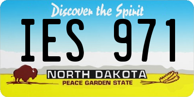 ND license plate IES971
