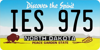 ND license plate IES975
