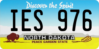 ND license plate IES976