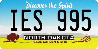 ND license plate IES995