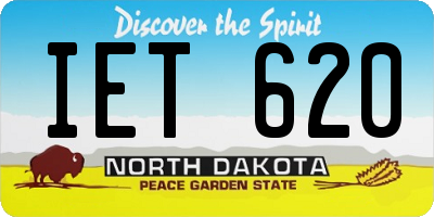 ND license plate IET620