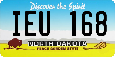 ND license plate IEU168