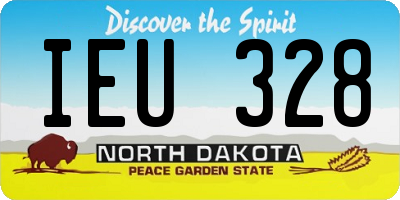 ND license plate IEU328