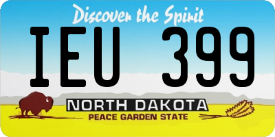 ND license plate IEU399