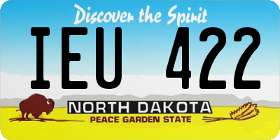 ND license plate IEU422