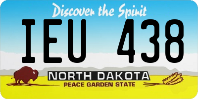 ND license plate IEU438