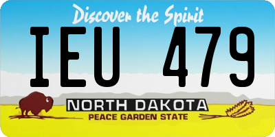 ND license plate IEU479