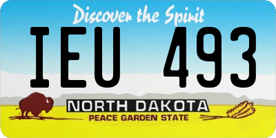 ND license plate IEU493