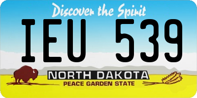 ND license plate IEU539