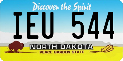 ND license plate IEU544