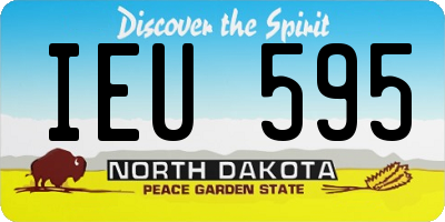 ND license plate IEU595
