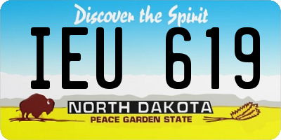 ND license plate IEU619