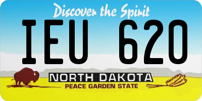 ND license plate IEU620