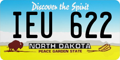 ND license plate IEU622