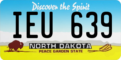ND license plate IEU639