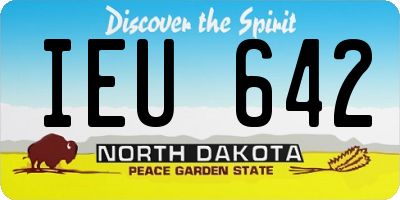 ND license plate IEU642