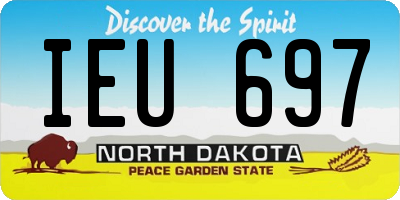 ND license plate IEU697