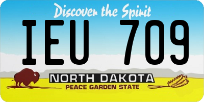 ND license plate IEU709