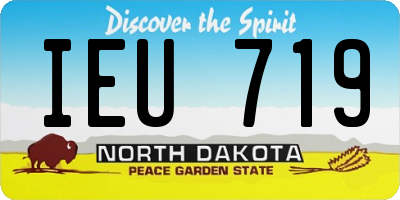 ND license plate IEU719