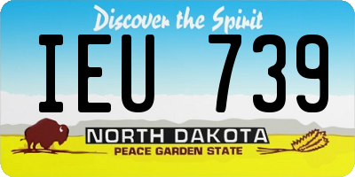 ND license plate IEU739