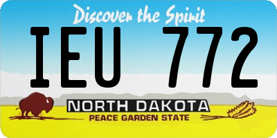 ND license plate IEU772