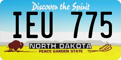 ND license plate IEU775