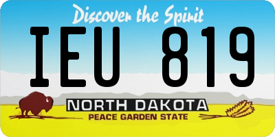 ND license plate IEU819