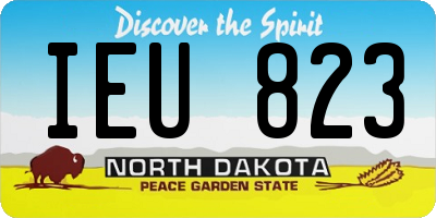 ND license plate IEU823