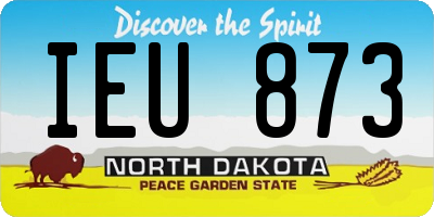 ND license plate IEU873