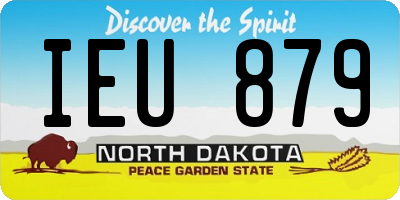 ND license plate IEU879
