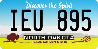 ND license plate IEU895