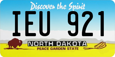 ND license plate IEU921