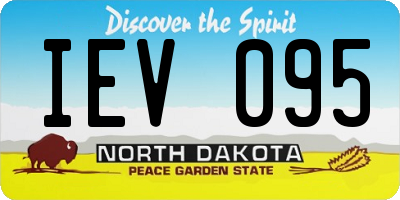 ND license plate IEV095