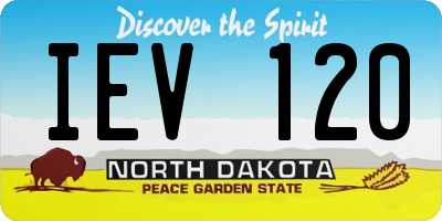 ND license plate IEV120