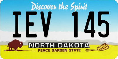 ND license plate IEV145