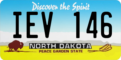 ND license plate IEV146